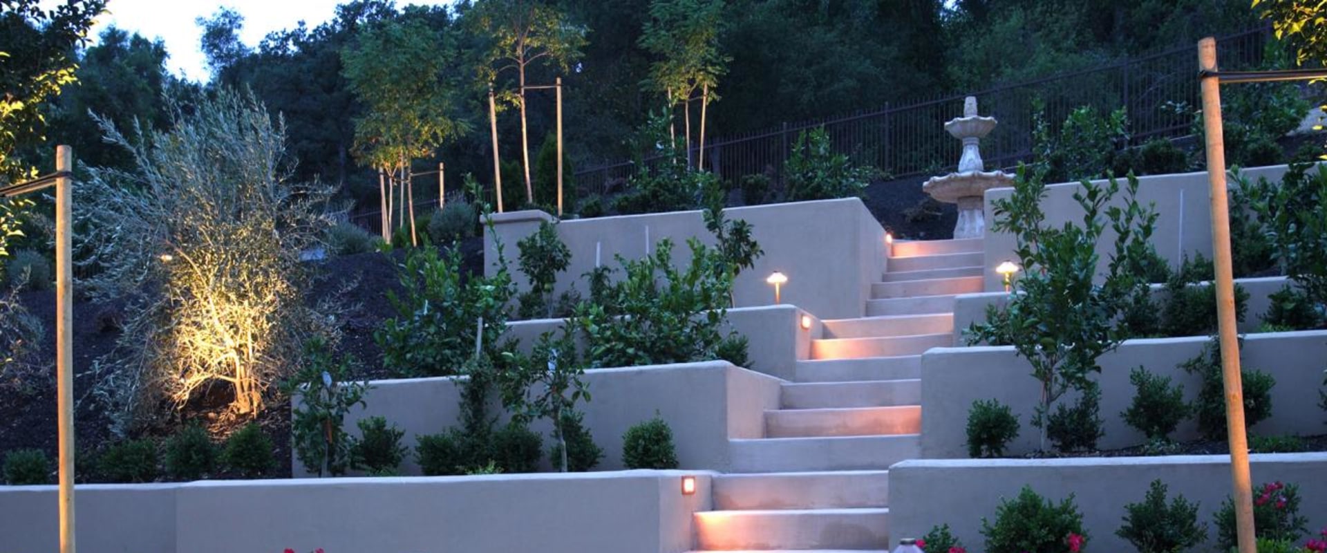 What does hardscape consist of?